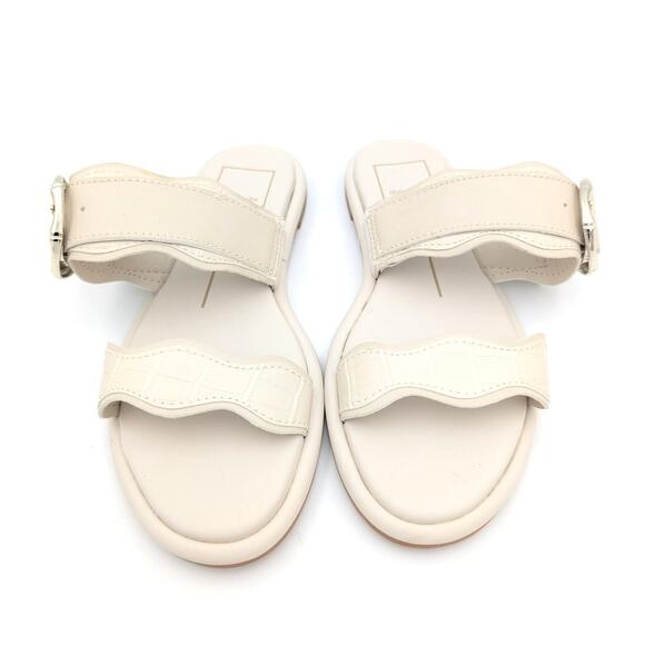 Dolce Vita Aperol Scalloped Slide Sandal Women's Slip-On Ivory Size US5.5 - Picture 2 of 7